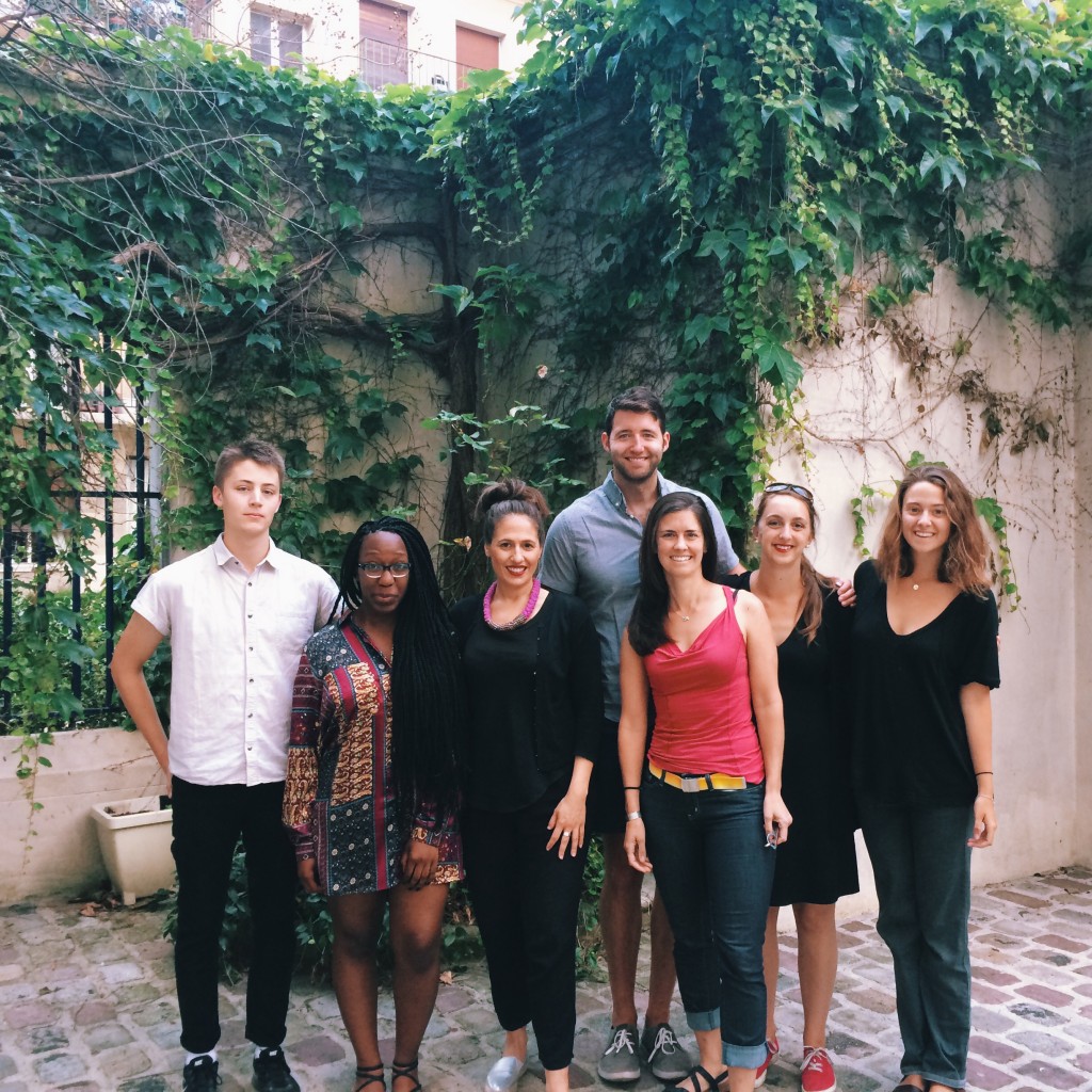 From Left: Gabe Zin (Art and Architechture), Audrey Lang (History of Fashion), Betsy Sader (Travel Photography), Ben Karl (Program Leader), Michael Hoyer (Drawing & Painting), Maggie Bishop (French Language and Culture), Haley Jakobson (Program Assistant)