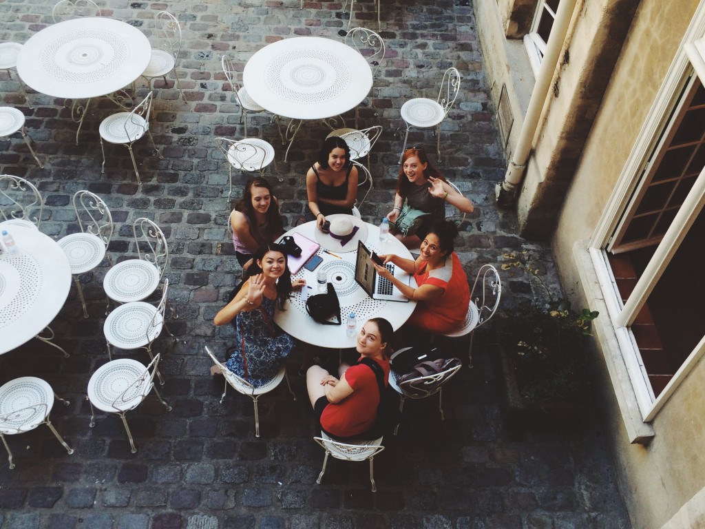 Betsy's travel photo class meeting for the first time this morning!