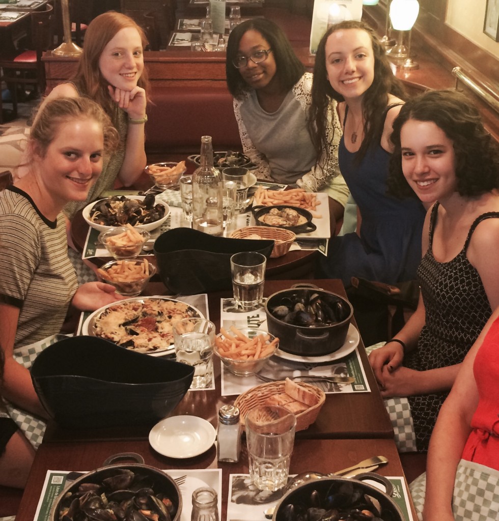 moules frites in the Bastille - a photo from a dinner earlier this week!