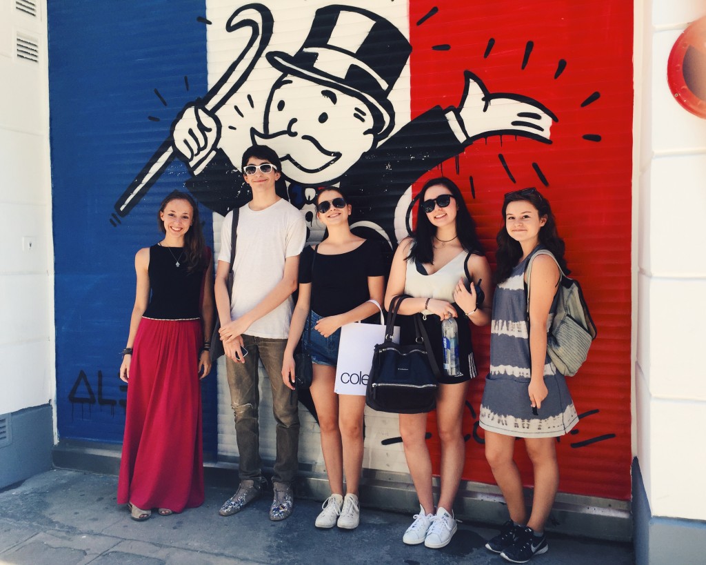 History of Fashion class caught posing! Photo sent in by Storey.