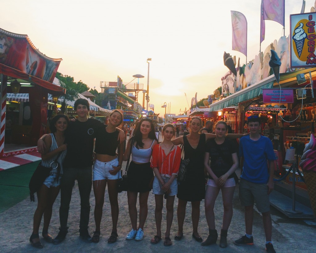 Danie, Max, Haley, Emma, Sophia, Maggie, Caroline and Brendan at the fair!
