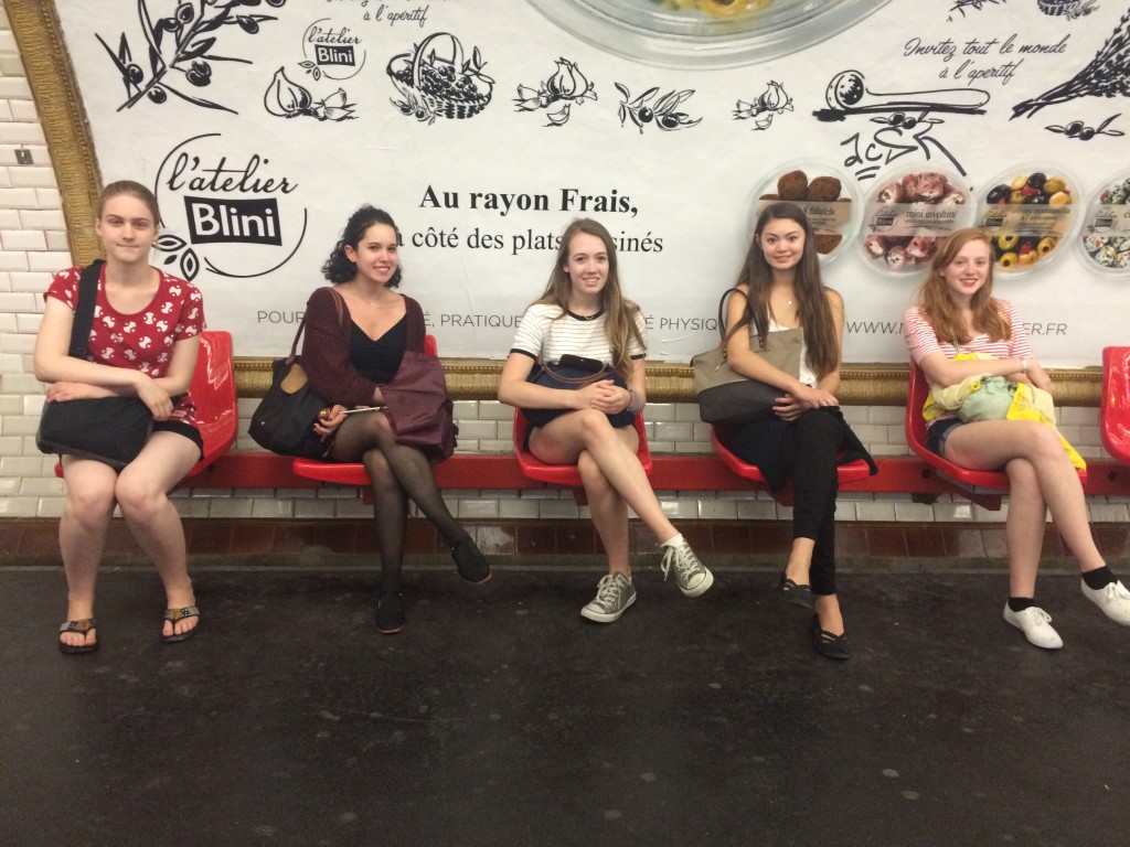 waiting for the metro!