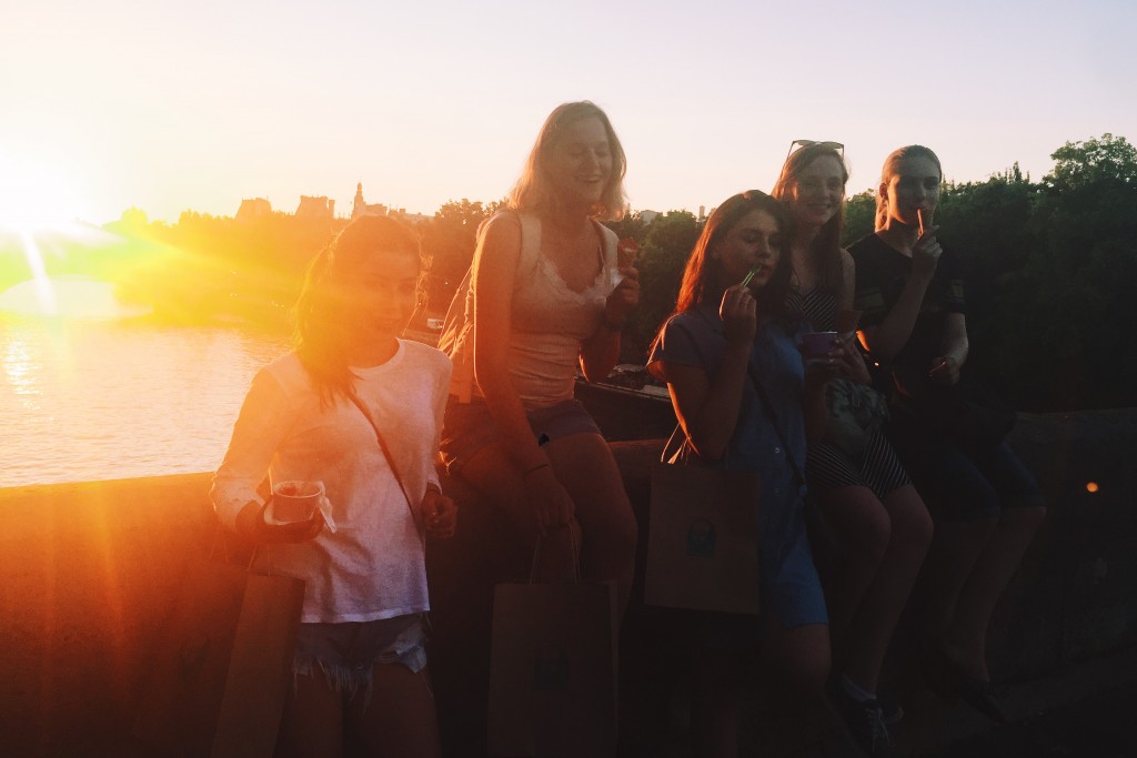 evening light & gelato