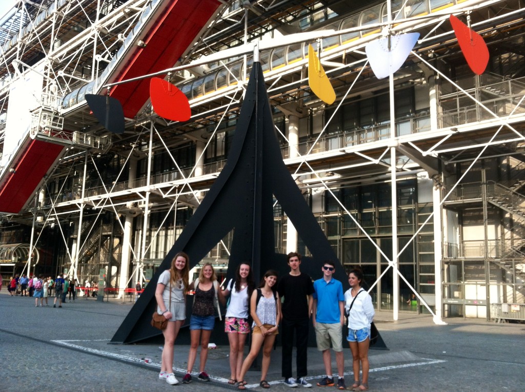 Evening activity at the Pompidou museum! Pictured: 